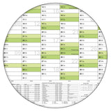 Jahreskalender deutsch 2026 B0 abwischbar gerollt 4er Marker Set