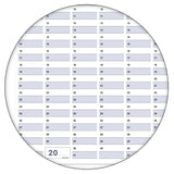 Dauerkalender deutsch B0 abwischbar gerollt mit Marker 250 g Papier