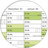 Schuljahreskalender 2025/26 A1 quer gerollt 250 g Papier