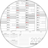 Jahreskalender 2026 A0 (2er-Pack) gefaltet 135 g Papier