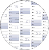Jahreskalender 2028 B1 quer gerollt 250 g Papier