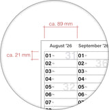 Schuljahreskalender 2026/27 A0 quer gerollt 250 g Papier