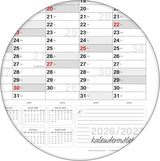 Schuljahreskalender 2026/27 A0 quer gerollt 250 g Papier