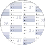 Jahreskalender 2028 B1 quer gerollt 250 g Papier