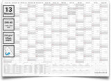Schuljahreskalender 2025/26 A0 quer gerollt 250 g Papier