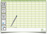Dauerkalender B1 abwischbar gerollt mit Marker 250 g Papier