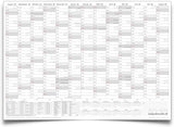 Schuljahreskalender 2025/26 A0 quer gerollt 250 g Papier