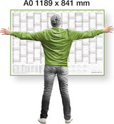 Schuljahreskalender 2026/27 A0 quer gerollt 250 g Papier
