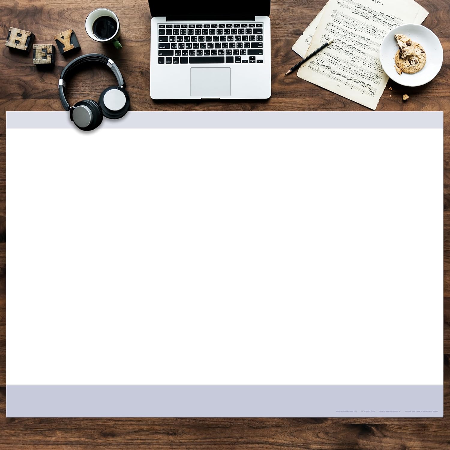 Abwischbare Papiertafel B0 mit 4er Stifte Set