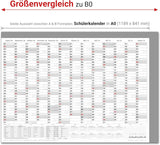 Schuljahreskalender 2026/27 A0 quer gerollt 250 g Papier