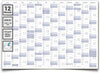 Jahreskalender 2028 B1 quer gerollt 250 g Papier