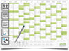 Jahreskalender 2026 B1 abwischbar gerollt mit Marker 250 g Papier