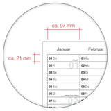 Jahreskalender deutsch 2026 A0 gefaltet 135 g Papier