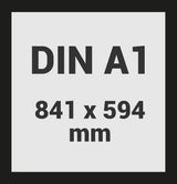 Wandkalender 2026 A1 quer 841 x 594 mm grau für Teamplanung