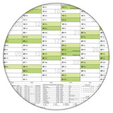 Wandkalender 2026 B0 1000 x 1414 mm grün abwischbar Terminplanung