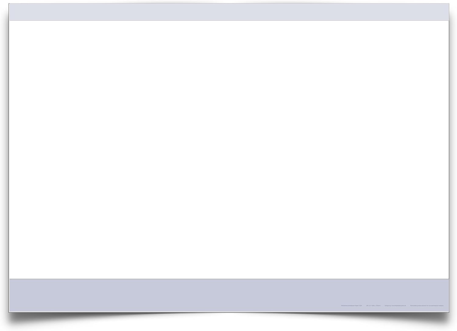 Wandkalender A2 420 x 594 mm blau grau Papiertafel mit 4er Stifte Set
