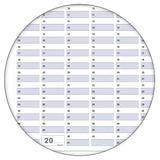 Wandkalender B0 1000 x 1414 mm blau grau 250 g Papier Büroplanung