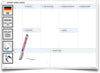 Wandkalender B0 1000 x 1414 mm blau grau Business Model Canvas