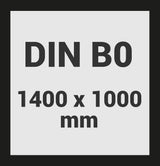 Wandkalender B0 1000 x 1414 mm blau grau Dauerkalender Teamplanung