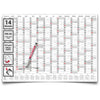Jahreskalender 2027 A0 abwischbar gerollt mit Marker 250 g Papier