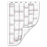 Jahreskalender 2027 DIN B2 50 x 70 cm, Hochformat, beidseitig bedruckt, 14 Monate beschreibbar – Familienplaner & Büroplaner