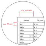 Jahreskalender 2027 B0 abwischbar gerollt 250 g Papier