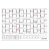 Schuljahreskalender 2026/27 A0 quer gerollt 250 g Papier