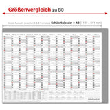 Schuljahreskalender 2026/27 A0 quer gerollt 250 g Papier