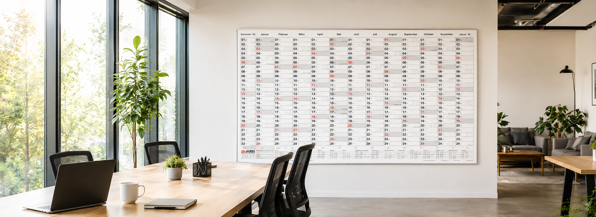 Individuelle Wandkalender gestalten auf Jahreskalender.de