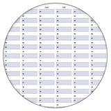 Dauerkalender deutsch B0 abwischbar gerollt mit Marker 250 g Papier