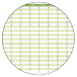 Dauerkalender DIN B0 XXL abwischbarer Wandkalender gerollt mit Marker 250 g Papier