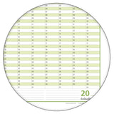 Dauerkalender DIN B0 XXL abwischbarer Wandkalender gerollt mit Marker 250 g Papier