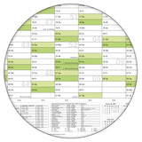 Jahreskalender deutsch 2026 B0 abwischbar gerollt mit Marker 250 g Papier