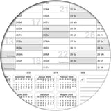 Schuljahreskalender 2025/26 A0 quer gerollt 250 g Papier