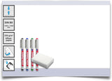 Abwischbare Papiertafel B0 mit 4er Stifte Set