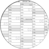 Schuljahreskalender 2025/26 A0 quer gerollt 250 g Papier