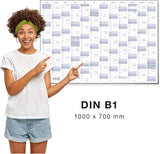 Jahreskalender 2028 B1 quer gerollt 250 g Papier