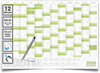 Jahreskalender 2026 A2 abwischbar gerollt mit Marker 250 g Papier