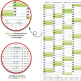 Schuljahreskalender 2026/27 A1 quer gerollt 250 g Papier