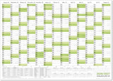 Schuljahreskalender 2026/27 A1 quer gerollt 250 g Papier