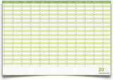 Dauerkalender A3 abwischbar gerollt mit 4er Stifte-Set 250 g Papier