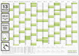 Schuljahreskalender 2026/27 A1 quer gerollt 250 g Papier