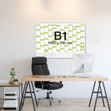 Jahreskalender 2026 B1 abwischbar gerollt 250 g Papier