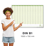 Dauerkalender B1 abwischbar gerollt mit 4er Stifte-Set 250 g Papier