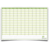 Dauerkalender B1 abwischbar gerollt mit 4er Stifte-Set 250 g Papier