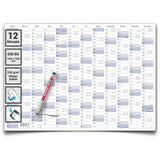 Jahreskalender-2027-B0-abwischbar-Marker