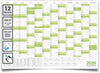 Wandkalender 2026 A1 594 x 841 mm grün abwischbar Jahreskalender Planung