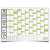 Wandkalender 2026 B0 1000 x 1414 mm grün deutsch abwischbar Jahreskalender