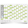 Wandkalender 2027 A0 quer 1189 x 841 mm grün Jahreskalender