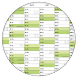 Wandkalender 2027 A0 quer 1189 x 841 mm grün gefaltet Terminplanung